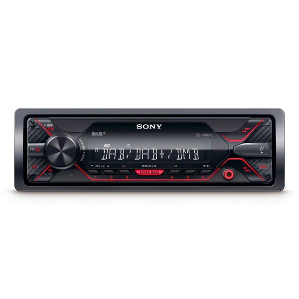 Sony dsx-a310dab receptor multimedia 4x55w con radio dab y usb para el coche