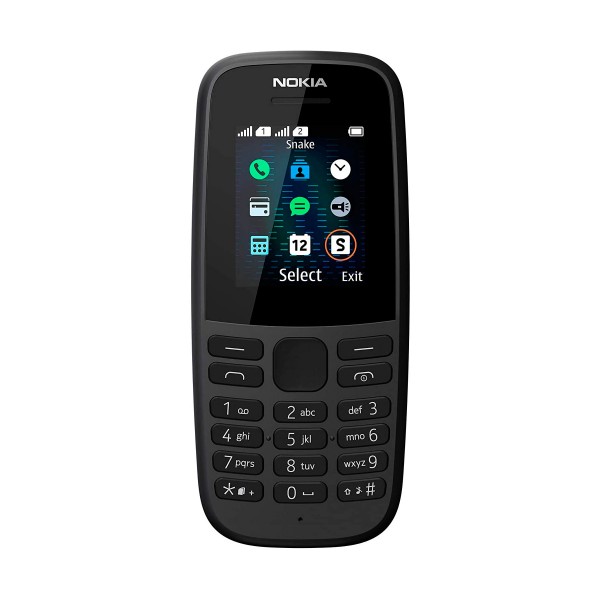 Nokia 105 negro móvil gsm dual sim 1.77'' qqvga 4mb radio fm snake xenzia