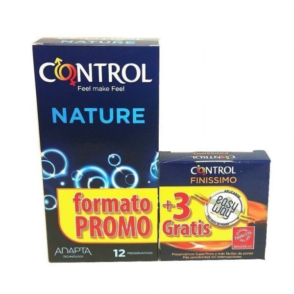 Control Preservativos Nature 12 Uds + Finissimo 3 Uds Finissimo Promo